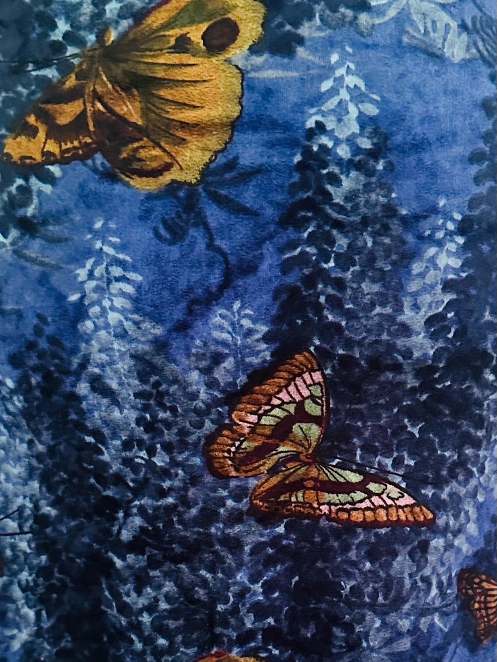 Vintage 90’s Betsey Johnson off the shoulder blue butterfly dress - Picture 4 of 10